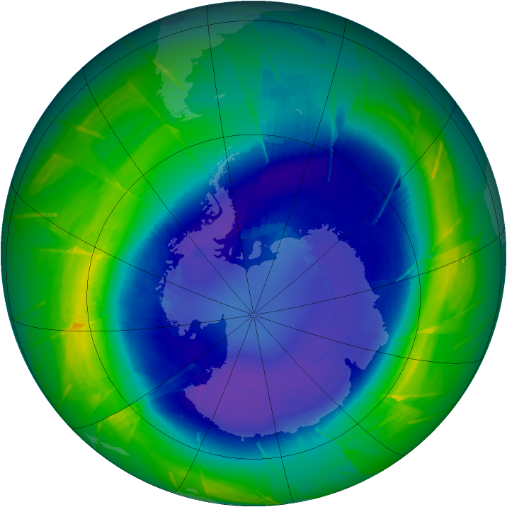 Ozone Map 2009-09-05